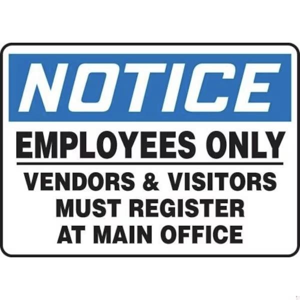 Accuform OSHA NOTICE SAFETY SIGN EMPLOYEES MADM930XT MADM930XT - main